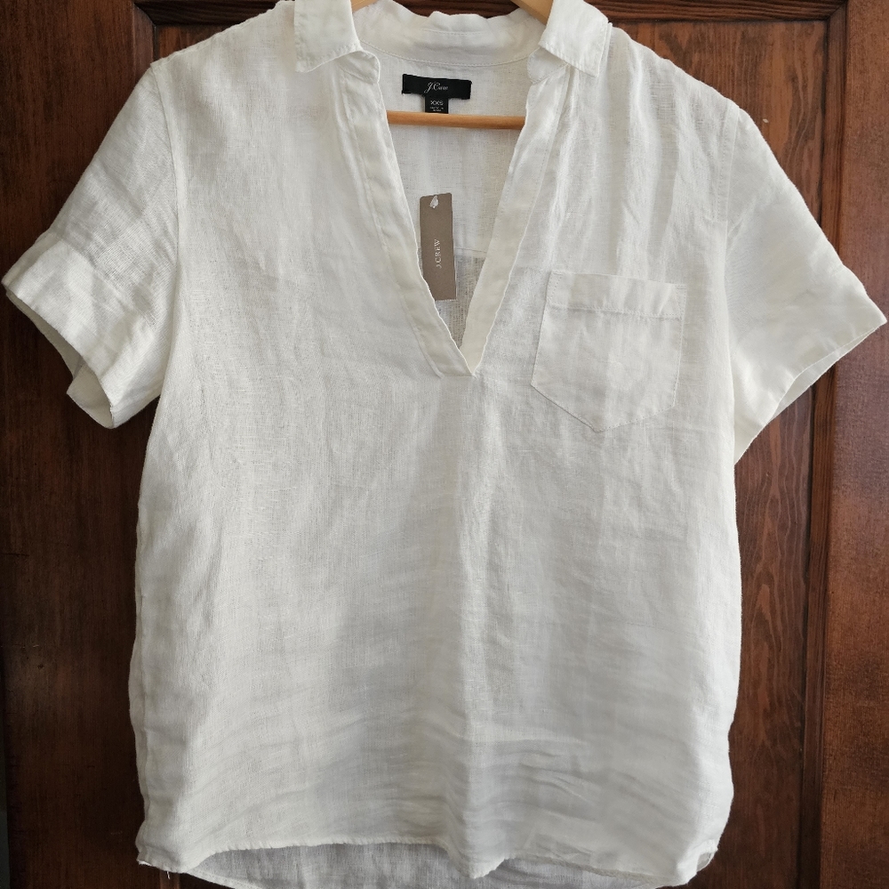 Linen JCrew shirt xxs